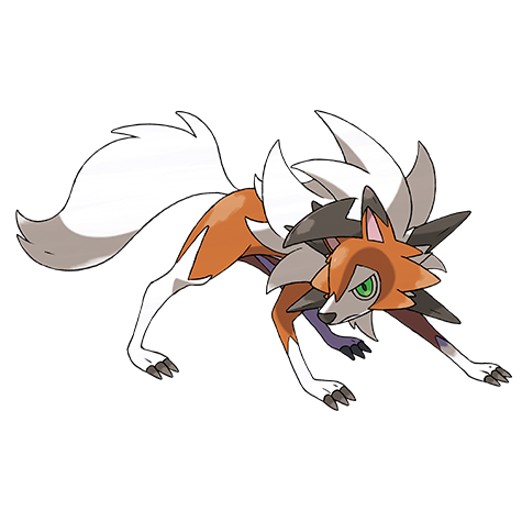 Pokémon #745-f3 - Lycanroc